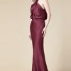 Satin halter cruzado - Image 7