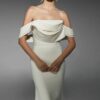 Midi mangas off shoulder